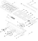 Diagram for Cooktop, Burner And Grate Parts