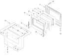 Diagram for Oven Door Parts (30 In)