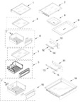 Diagram for Refrigerator Shelf Parts