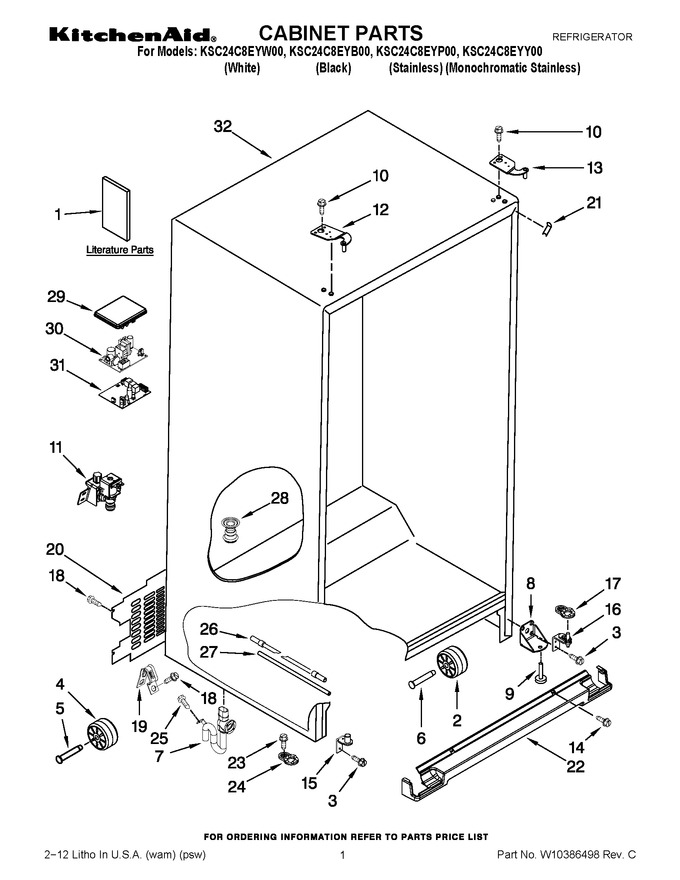 Diagram for KSC24C8EYP00