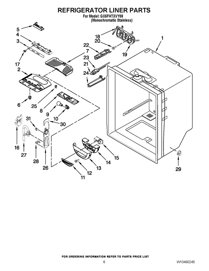 Diagram for GX5FHTXVY08