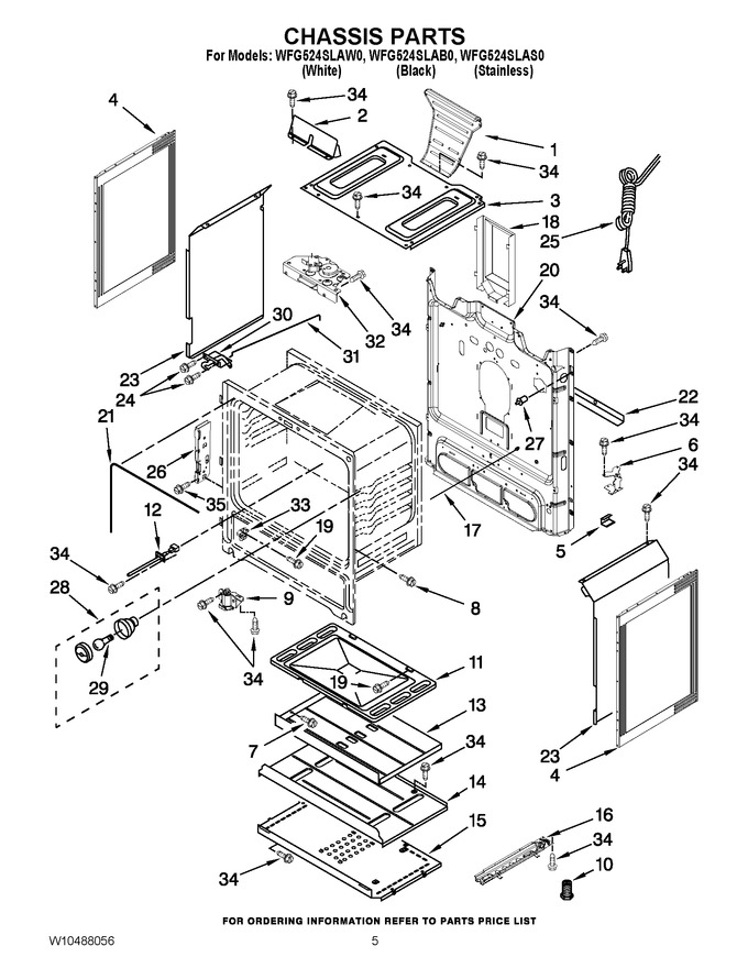 Diagram for WFG524SLAW0