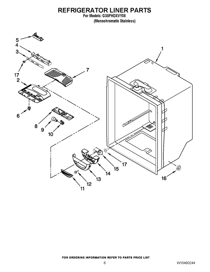 Diagram for GX5FHDXVY08