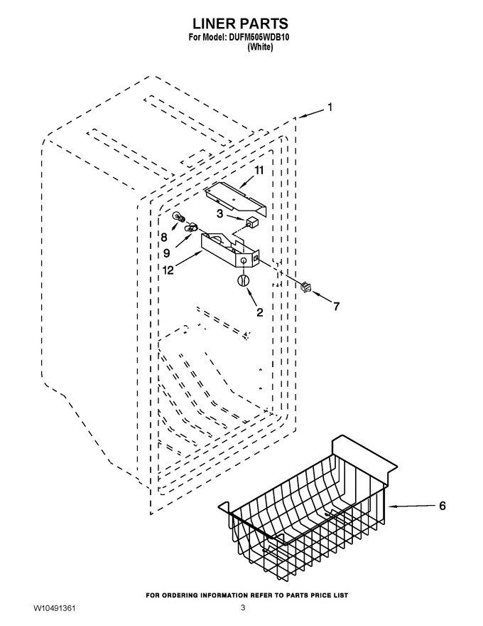 Diagram for DUFM505WDB10