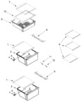 Diagram for Refrigerator Shelf Parts
