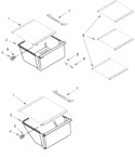 Diagram for Refrigerator Shelf Parts