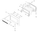 Diagram for Oven Door Parts