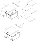 Diagram for Refrigerator Shelf Parts