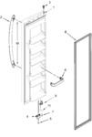 Diagram for Freezer Door Parts