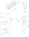 Diagram for Icemaker And Ice Container Parts