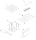 Diagram for Freezer Shelf Parts