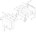 Diagram for Oven Door Parts