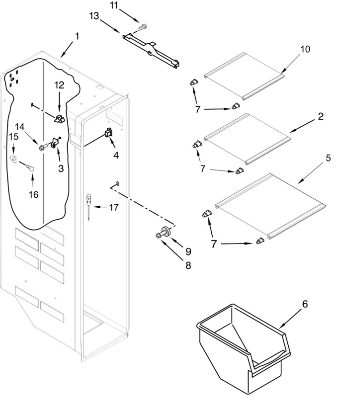 Diagram for WRS325SDHW01