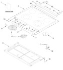 Diagram for Cooktop Parts