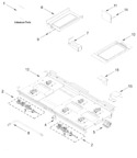 Diagram for Burner Box, Grate, And Grill Parts