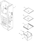 Diagram for Freezer Liner Parts