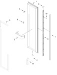 Diagram for Freezer Door Parts