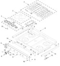 Diagram for Cooktop Parts
