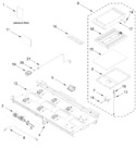 Diagram for Burner Box And Griddle Parts
