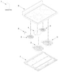 Diagram for Cooktop Parts