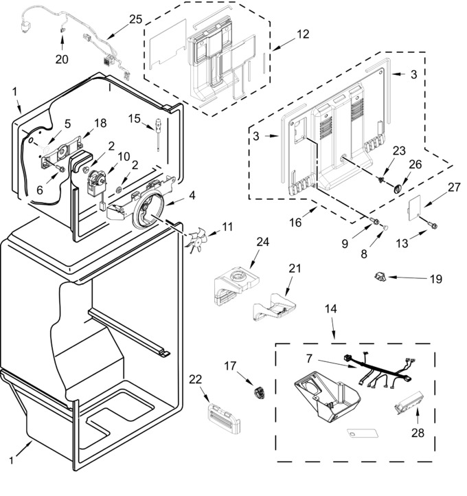 Diagram for WRT148FZDB08