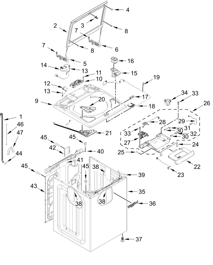 Diagram for WTW8127LC3