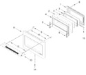 Diagram for Oven Door Parts