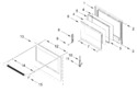 Diagram for Upper Oven Door Parts