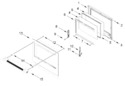 Diagram for Lower Oven Door Parts