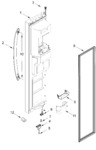 Diagram for Freezer Door Parts