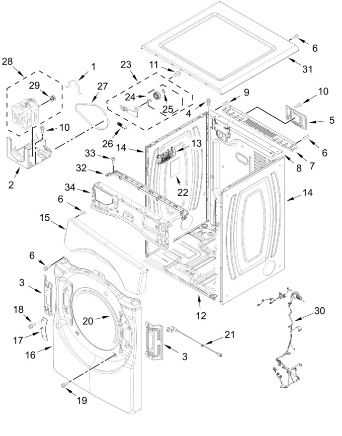 Diagram for YWEF5727TW0