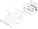 Diagram for Microwave Door Parts