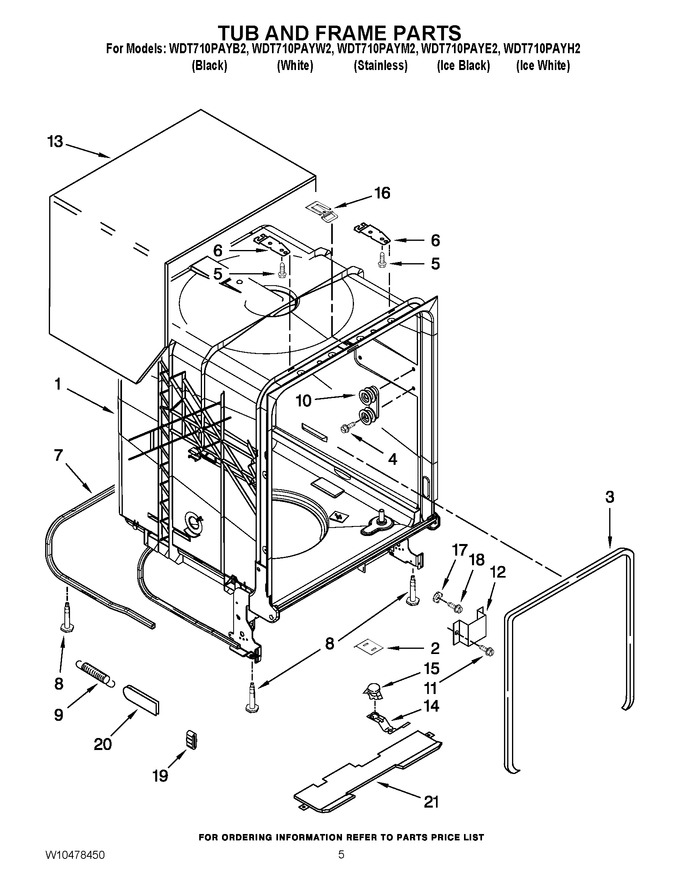 Diagram for WDT710PAYW2