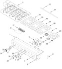 Diagram for Cooktop, Burner And Grate Parts