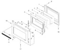 Diagram for Oven Door Parts