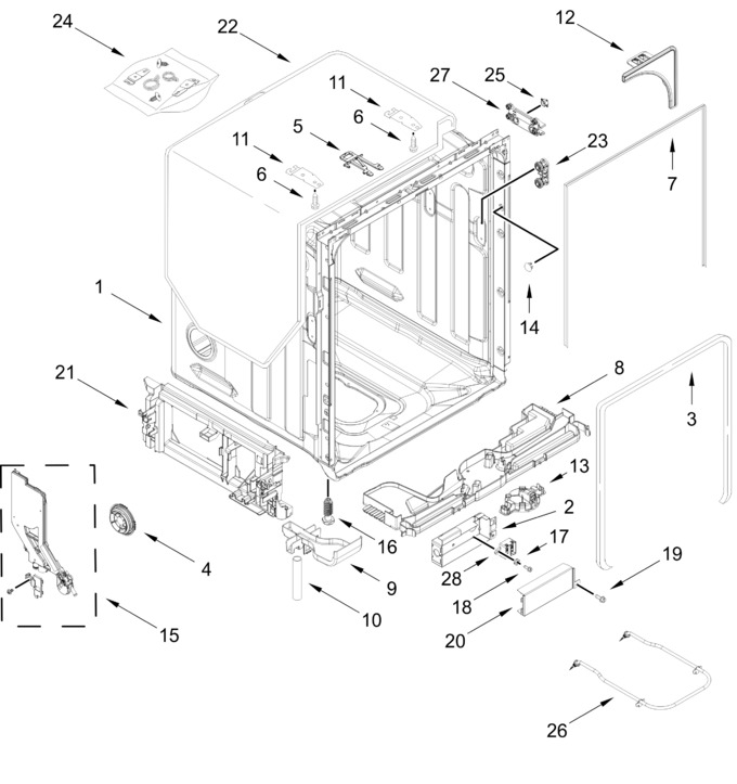 Diagram for WDT750SAKW5