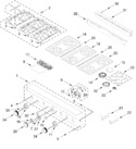 Diagram for Cooktop, Burner And Grate Parts