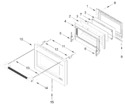 Diagram for Oven Door Parts