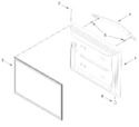 Diagram for Freezer Door Parts