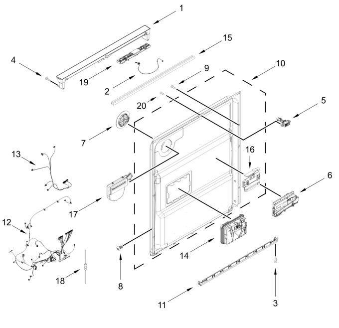 Diagram for WDT750SAKB5