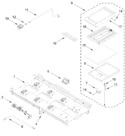 Diagram for Burner Box And Griddle Parts