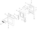 Diagram for Oven Door Parts (18 In)