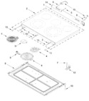 Diagram for Cooktop Parts