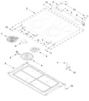 Diagram for Cooktop Parts