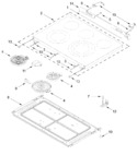 Diagram for Cooktop Parts
