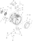 Diagram for Tub And Basket Parts