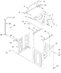Diagram for Top And Cabinet Parts