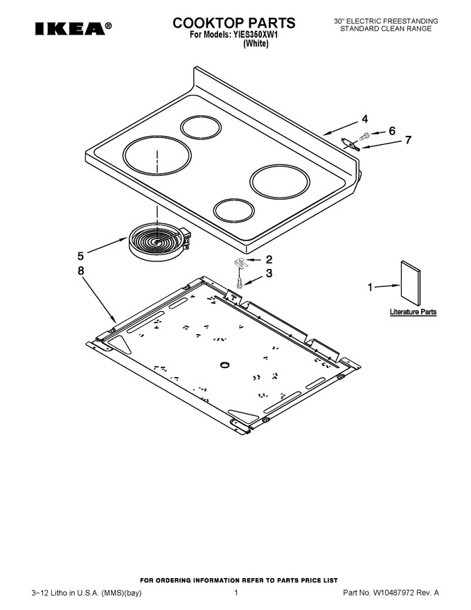 Diagram for YIES350XW1