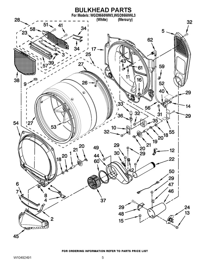 Diagram for WGD9550WW3