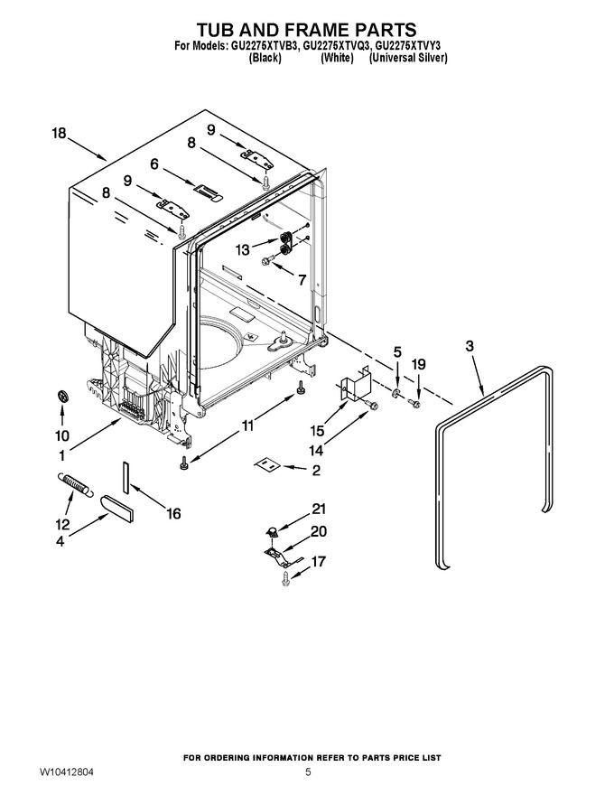 Diagram for GU2275XTVY3